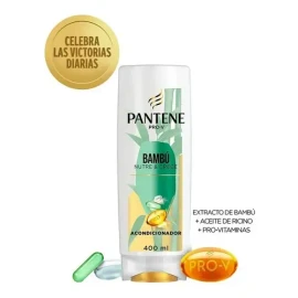 Pza Acondicionador Pantene Pro Bambú Nutre Crece 400