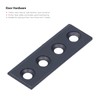 Barn Door Rail Connecting Plates Set Carbon Steel 4 Hole