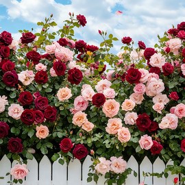 155+Mix Climbing Rose Seeds for Planting-Annual Rose Flower Seeds to Plant Outside, Non-GMO Heirloom Seed for Home Garden