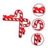 OSALADI 3D Cane Candy Stickers Christmas Window Decals Merry Christmas