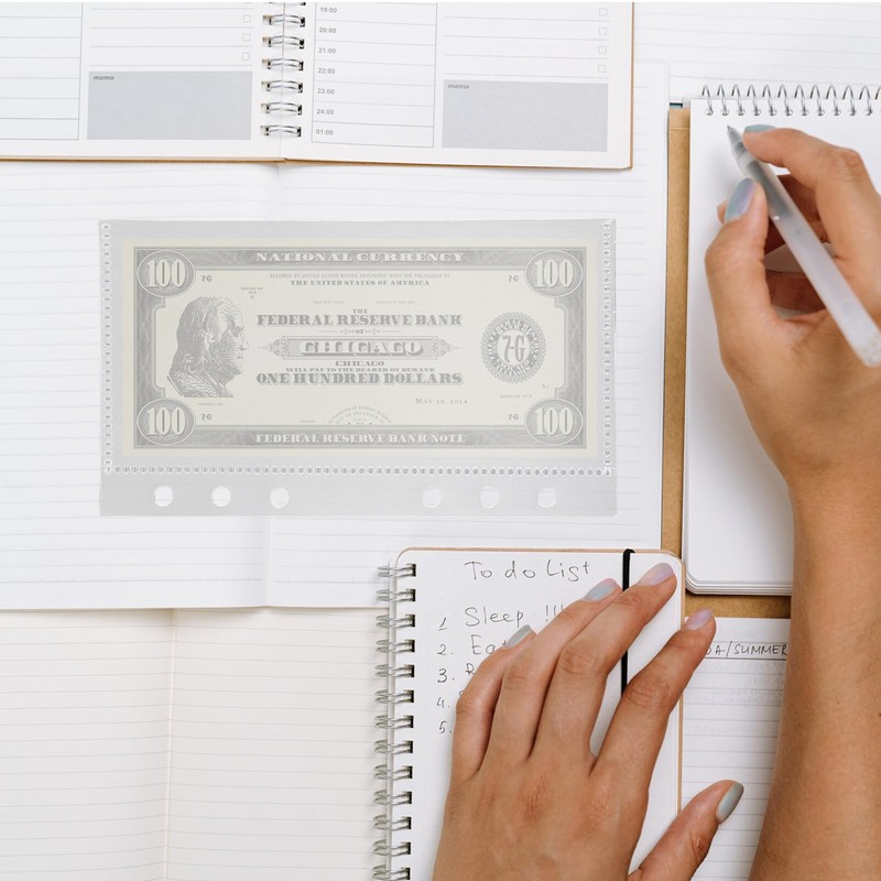 SHINEOFI A6 Binder Dividers with 5 Clear Pp Pocket Pages