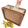 Money Box, 17 x 7 x 12.5 cm Cash Box,