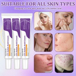 Azelaic Acid Serum 12% Azelaic Acid Serum for Balance Face Oils Fading Acne Spots and Dark Spots Anti Pimples and Nodules Moisturising Skin Rejuvenate Skin (20 g) Pack of 3