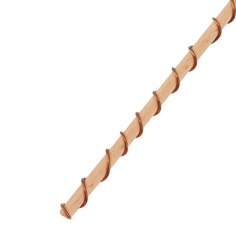 6PCS Electroculture Plant Stakes 10 Inch Natural Wood Stake Wrapped