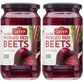 Gefen Sliced Pickled Beets, 16oz (2 Pack) | Sweet & Tangy, Great Salad Topper, Non GMO, Certified Kosher (Including Passover)