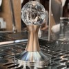 Crystal Ball Coffee Flat Tamper Stainless Steel Base Powder Hammer