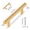 TRIXES 20PK Gold Cabinet Handles Gold Stainless Steel T Bar