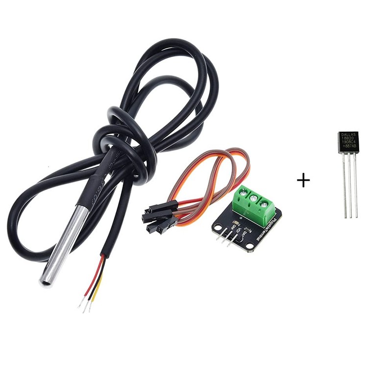 2 Pack Temperature Sensor Module Kit with Waterproof Stainless Steel