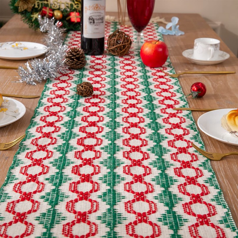 Table Runner, Modern Farmhouse Table Runner, Black and Beige Stripe