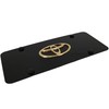 Au-TOMOTIVE GOLD Logo License Plate for Toyota (Gold on Black)