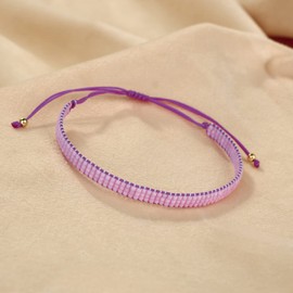 KELITCH Friendship Bracelet Handwoven Colourful Beads Wrap Bracelet For Women, Cotton