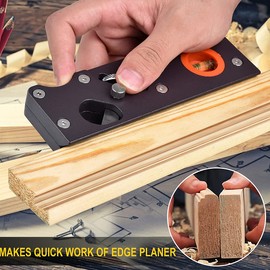 Chamfer Planer Woodworking Plane Edge Corner Flattening Tool, Corner Planers for Wood, Manual Hand Chamfering Planer for Edge Trimming of Wood (Chamfering w/4cutters)