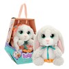BABY PAWS Bunny, Interactive Plush Rabbit with Loud that Opens