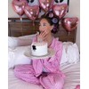 30 pcs Pink Heart Foil Balloons 18" Heart Shaped Mylar