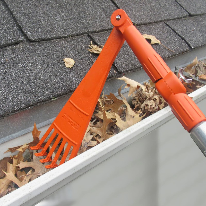 EZ Smart Mini Rake Head – Gutter Rake Tool for