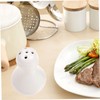 STOBAZA Farmhouse Style Ceramic Salt Pepper Set Condiment Organizer Toothpick