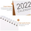 Operitacx 2022 Simple Desk Calendar Minimalist Tabletop Agenda Organizer for