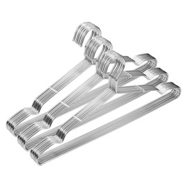 Metal Hangers Clothing Heavy Duty for Closet Stainless Steel Hanger 16.5in by WYCQKL 30 Pack
