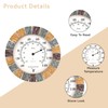 Lily's Home Indoor or Outdoor Large Hanging Wall Thermometer. 10"