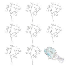 nbeads Blanks Prong Pendant, Irregular Pendant Base Branch Base Blank Charm Base Cabochon Setting for Handmade Gemstone Necklace Jewellery, Metal