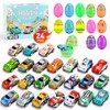 Roicaholy 24 Count Prefilled Easter Eggs with Pull-Back Cars Inside