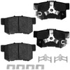 Geekstop D1521 D1086 Front + Rear Disc Brake Pads Compatible