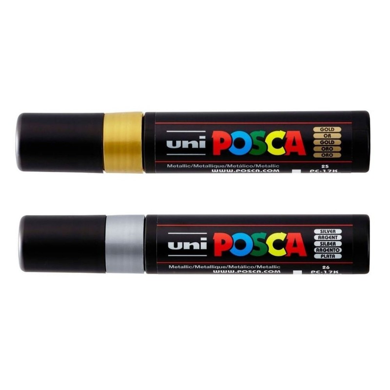 Uni Posca 17mm Chisel Tip PC-17K - Color: Black