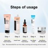 VGO 5-Step Skincare Routine: All-in-One Set Including Cleanser, Toner, Serum,