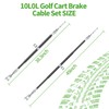 10L0L Golf Cart Brake Cable Set Compatible with Club Car
