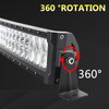 SKYWORLD Curved 32inch LED Work Light Bar 180W Flood Spot