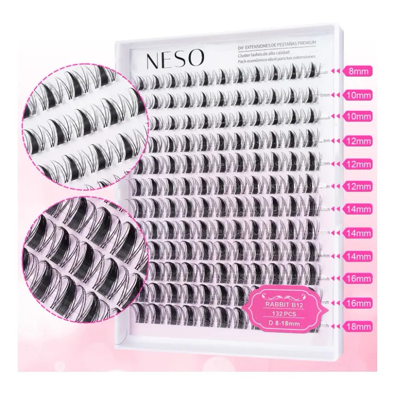 Neso Fairy Kit De Extensiones De Pestañas Raíces Invisibles