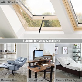 Justech 12V Heavy-Duty Linear Actuator 225 LBS/1000N-12inch/300mm Silent IP65 Electric Actuator with Brackets (1000N 300mm)