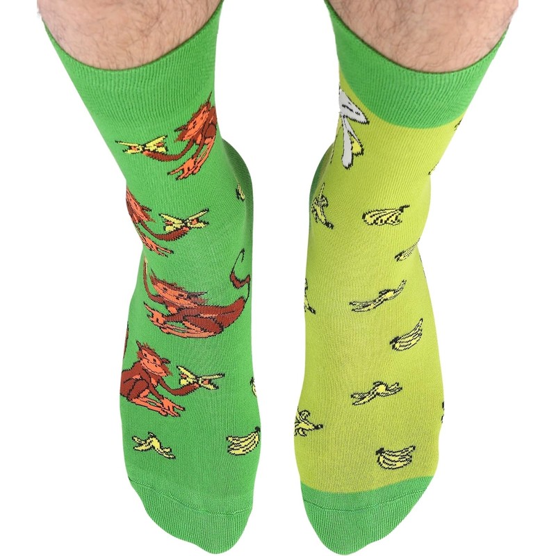 TODO Colours Funny Socks with Motif - Multicoloured, Colourful, Crazy