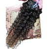 Wonder Hair Extensiones Chinas Rizadas Negras Cafe 100% Nat Humano