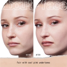 about-face THE PERFORMER Skin-Focused Foundation F2Cool – Medium Coverage, Long-Wear, Breathable & Buildable Base – Clean, Vegan, Hydrating Formula with Blue Agave & Chlorella – 1.08oz