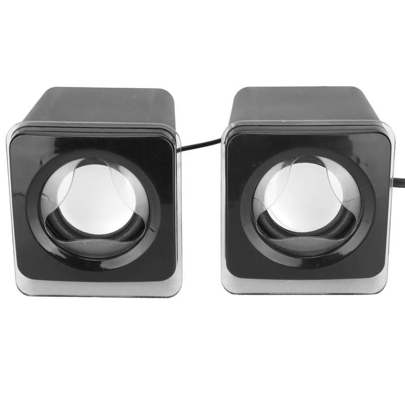 1 Pair Mini USB2.0 Speaker Computer Laptop Desktop Wired Stereo