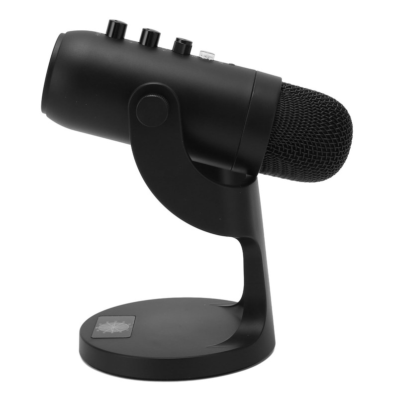 USB Condenser Microphone Plug Play Recording Microphone 360 Degree Rotatable