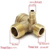 Brass 3-Port 90-Degree Right Male Threaded Air Compressor Check Valve