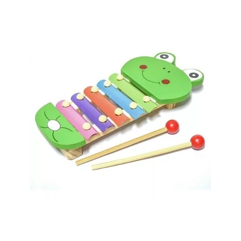 CL Xilófono Infantil Didáctico De Madera Cuenta Con 5 Notas