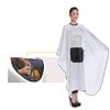 Professional Hair Cutting Cape Salon Apron with Viewing Window White