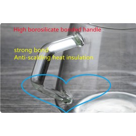 ZNZNANG Glass Range Coffee Server ，Borosilicate Glass Coffee Server，Suitable for Brewing Coffee, Milk ， Tea (650ml/22 oz)