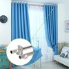 UFURMATE Curtain Rod Brackets, Ceiling Brackets Aluminum Alloy Double Curtain