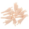 SUPVOX 5 Pairs Miniature Doll Hands Beige Interchangeable Parts for