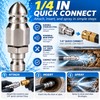 Sewer Jetter Nozzle for Pressure Washer Use – 1/4" Stainless