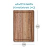 Kuppels DICE Chopping Board, Acacia Wood, 32 x 21 x