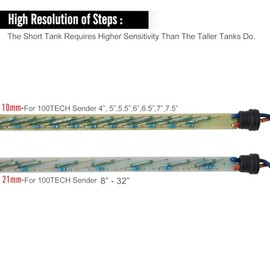 100Tech 100TECH Fuel Tank Sending Unit 27"(686mm) Marine Fuel Sending Unit Boat Tank Sender Diesel RV Truck Vehicle Water Level Sensor Gas Gauge Sender 240-33ohms