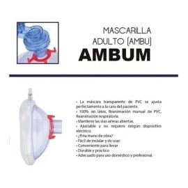 Handy Mascarilla De Pvc #5 Para Reanimador De Adulto Ambu Handy