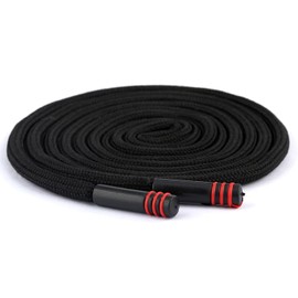 WALWAL 1 Pack 51 Inch Replacement Drawstrings Cotton Drawstring Cord, Suitable for Sweatpants Hoodies Shorts(Black Rope,Red Striped Rope Header)