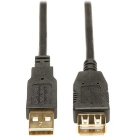 Tripp Lite USB 2.0 Hi-Speed Extension Cable (A M/F) 16-ft. (U024-016),Black