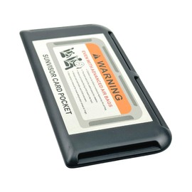 HTharros Car Card Storage Case, Black, Car Sun Visor, Dashboard, Door Mount, Card Slot, Multi-functional, BK